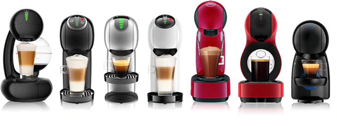 Dolce Gusto Maschinen Vielfalt schwarz weiß rot groß klein