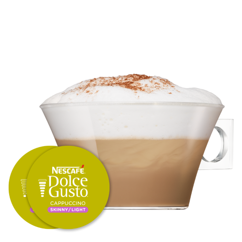 Cappuccino Fettarm & Ungesüsst Kaffeekapseln Persönlichkeit | Nescafé Dolce Gusto