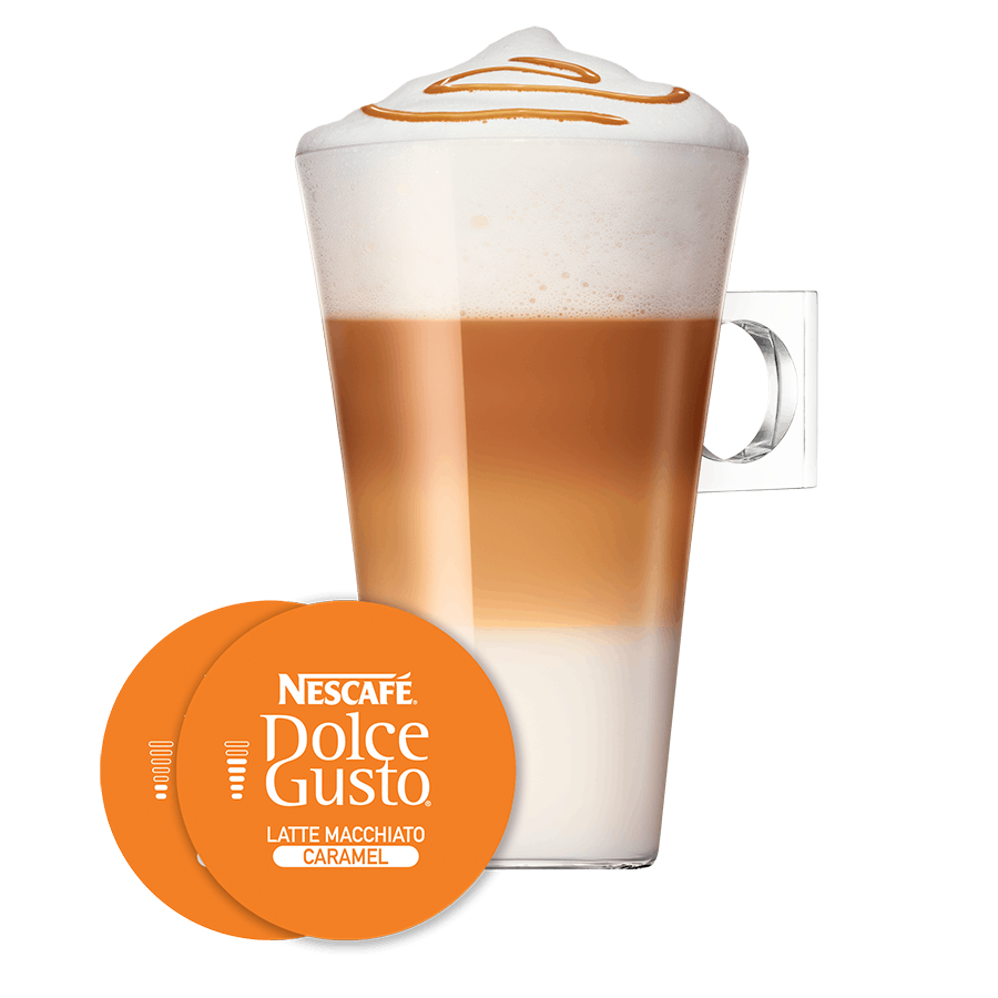 Latte Macchiato Caramel Kaffeekapseln Persönlichkeit | Nescafé Dolce Gusto